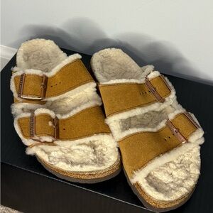 Birkenstocks Arizona Shearling